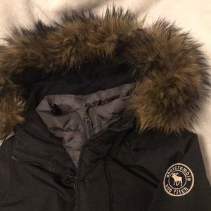 Abercrombie Kids Fur lined hooded coat